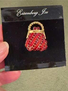 Eisenberg Ice purse brooch